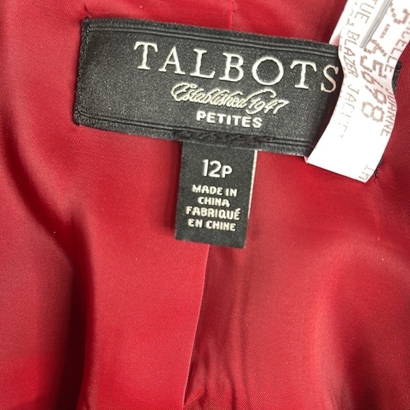 Talbots Red Blazer - Picture 5 of 9